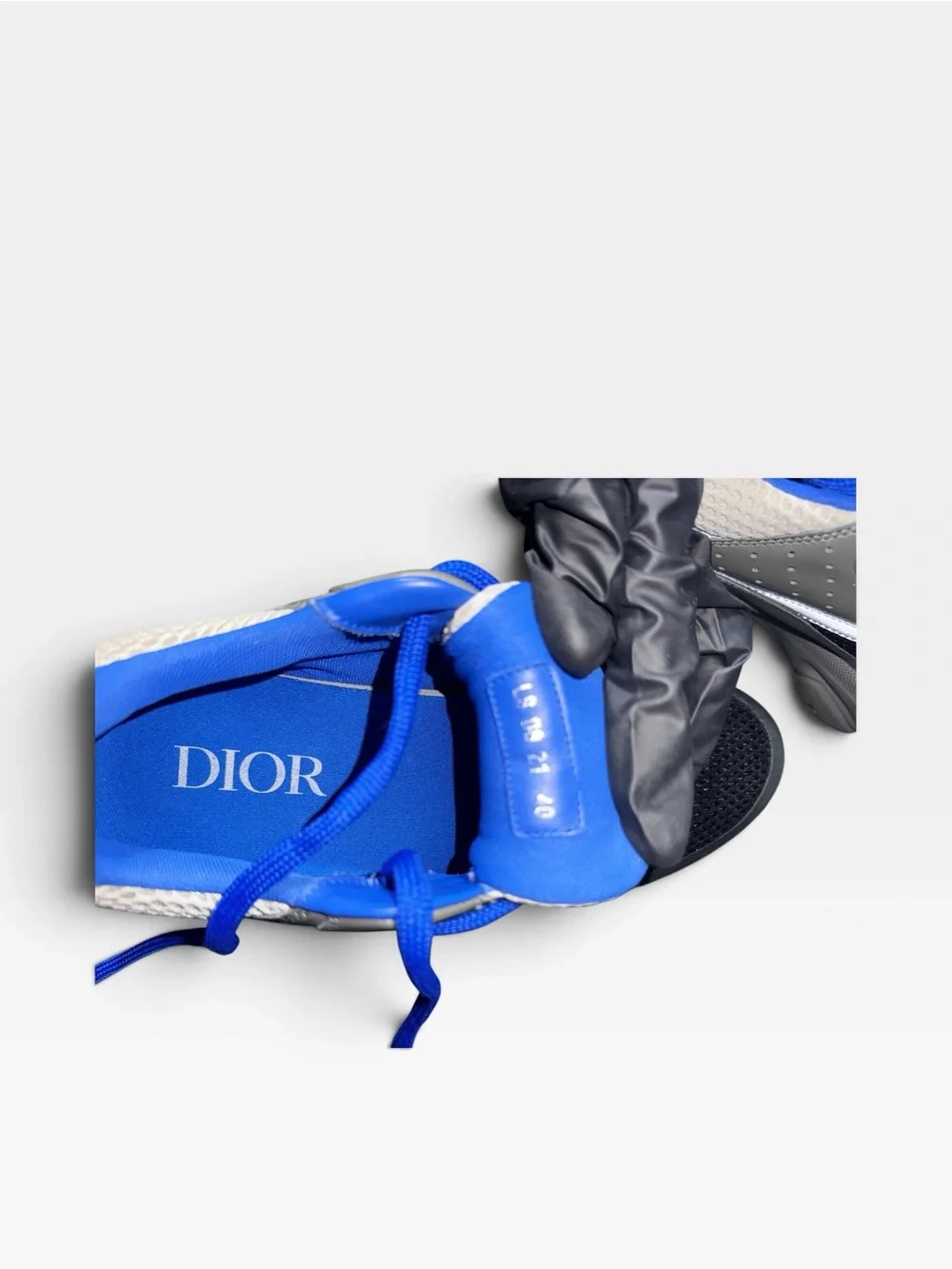 NEW! MEN’s CHRISTIAN DIOR Technical Mesh Calfskin Mens B22 Sneakers US 7